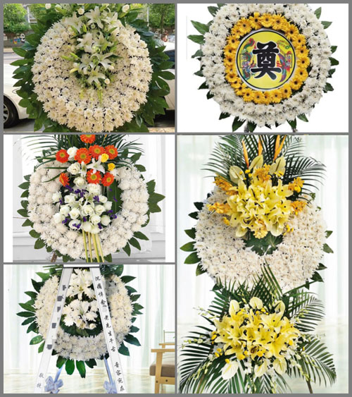 四川成都彭州市九尺镇双土社区花圈速递